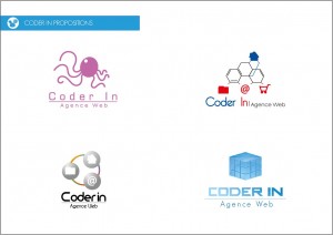 Quelques propositions de logotypes pour CoderIn